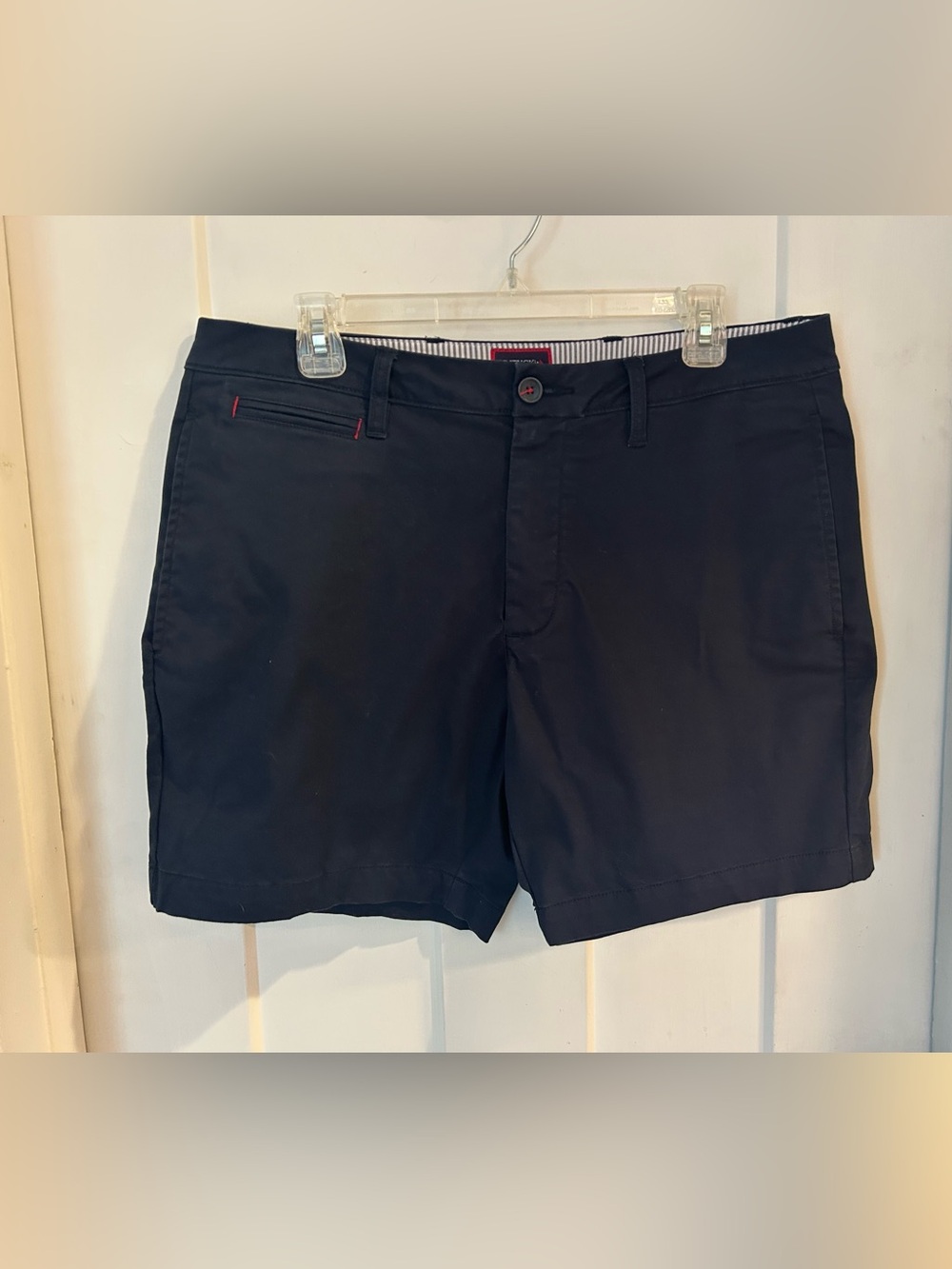 UNTUCKit Navy Blue Flat Front Shorts